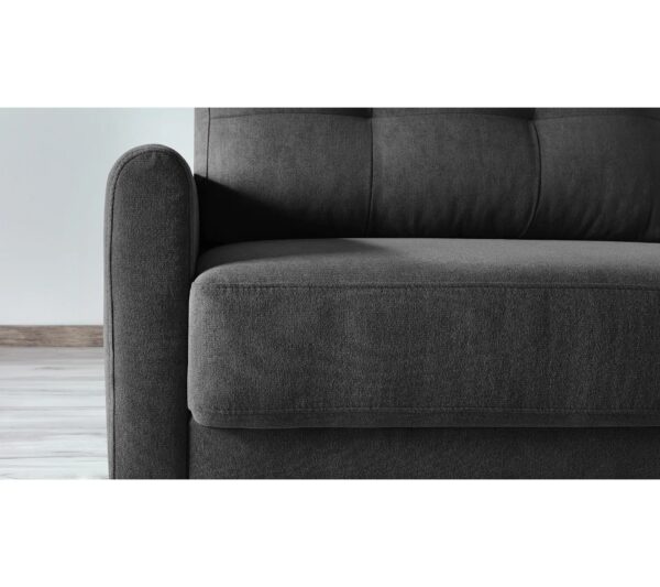 Canapé 3 places convertible avec coffre BALIO Gris anthracite