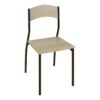 Set table et chaise OPAL imitation chêne