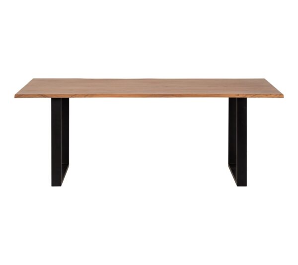 Table de séjour L.200 x l.100 cm VATIRA acacia et noir