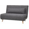 Canapé 2 places convertible IGLOO tissu gris