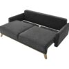 Canapé 3 places convertible avec coffre BALIO Gris anthracite