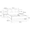 telechargement_6_7a060967-efa0-4876-a455-92461d9a5b0c Lit 140x190 cm GINGER 2 chevets suspendus Gris clair et blanc mat