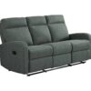 Canapé relax 3 places OSCAR tissu Gris anthracite