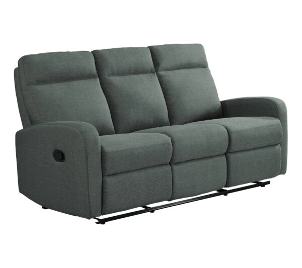 Canapé relax 3 places OSCAR tissu Gris anthracite