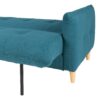 Banquette lit BIMBO tissu Bleu canard