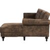 Canapé angle droit convertible COLETTA Tissu vintage