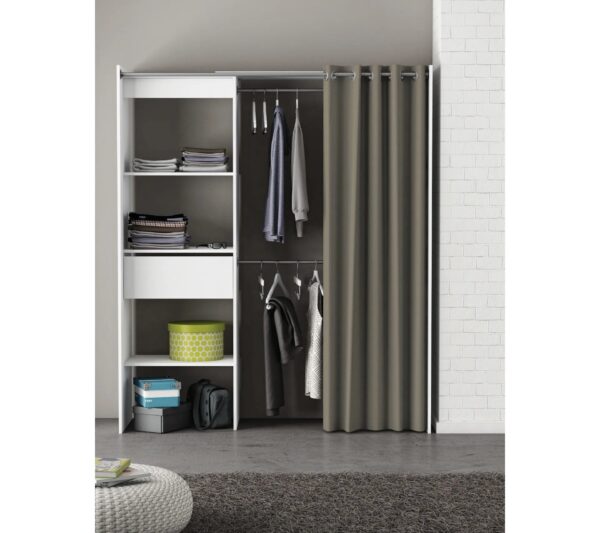 telechargement_7_98436fc3-d54c-476e-9277-7393499c3510 Armoire dressing extensible MOKA Blanc perle et rideau gris