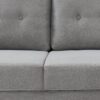 Canapé d'angle gauche SUNNY tissu Gris clair