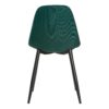 Chaise LYNETTE 2 verte/pieds noir