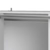 Kit dressing avec rideau gris L.105 cm OPTIMAL 2 blanc