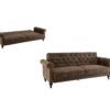 Canapé 3 places convertible COLETTA Tissu vintage