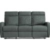Canapé relax 3 places OSCAR tissu Gris anthracite