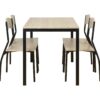 Set table et chaise OPAL imitation chêne