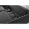 Canapé 3 places convertible avec coffre BALIO Gris anthracite