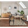 Table à manger extensible 160-200 x 90 cm COLUMBUS imitation chêne