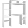 Kit Dressing Extensible Artic Ekipa - 2 Penderies + 2 Tiroirs + 1 Surmeuble - L198 X P40 X H202 Cm