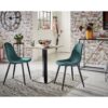 Chaise LYNETTE 2 verte/pieds noir