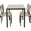 Set table et chaise OPAL imitation chêne