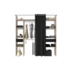 telechargement_e0e0e85b-7626-4816-976d-2b7a7c39ec86 Dressing Avec Rideau - 2 Colonnes Avec 2 Tiroirs + 2 Penderies - Décor Chêne Jackson Et Noir - Como